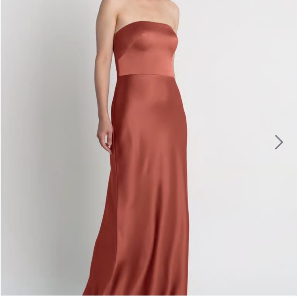 Jenny Yoo Melody Burnt Orange Dress
